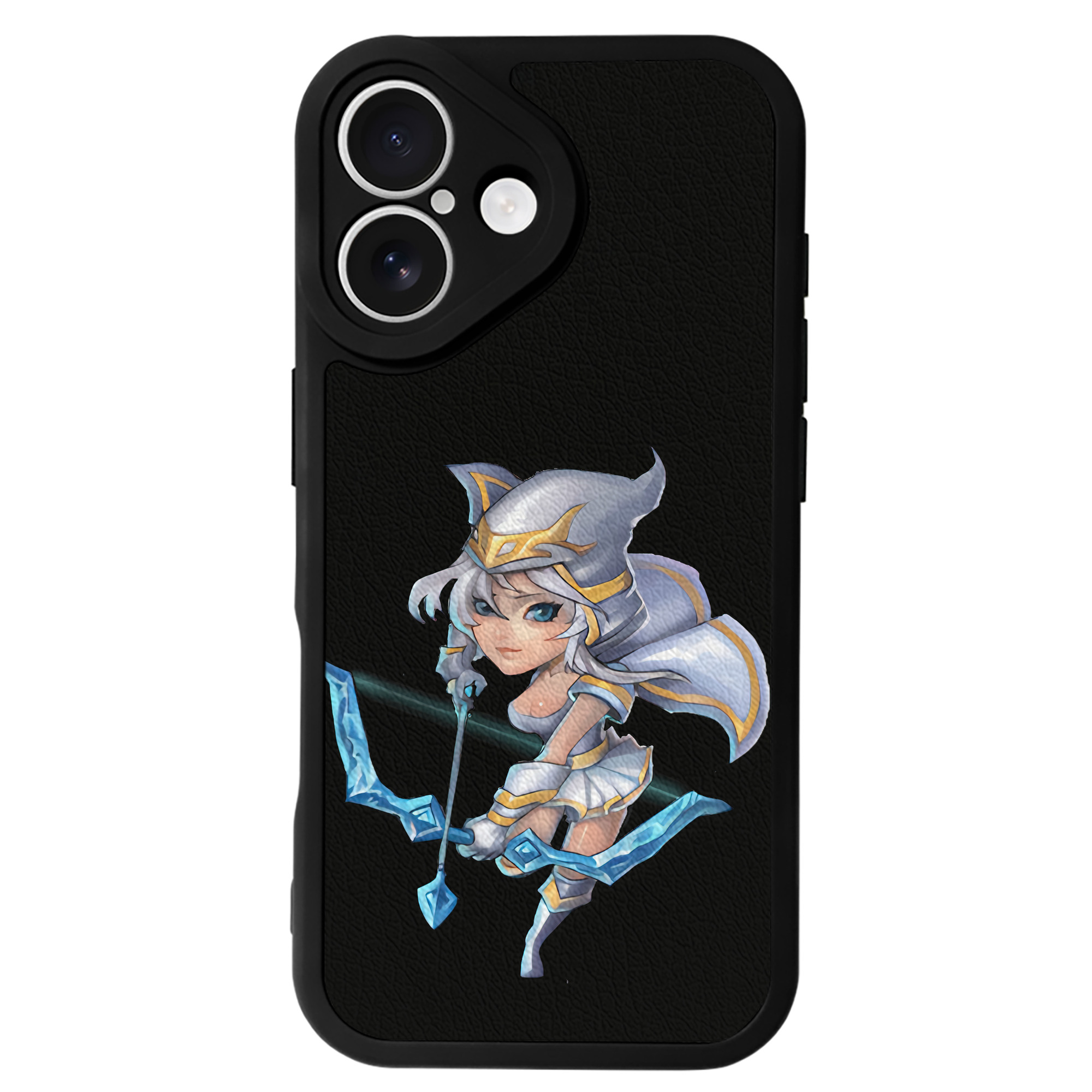 （画像用） リーグ・オブ・レジェンド League of Legends LOL 【iPhone 16シリーズ対応】シリコンスマホケース（レザー調） 材質：シリコン